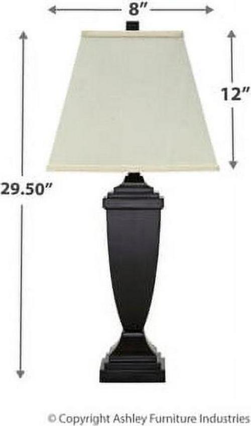 Signature Design by Ashley Traditional Amerigin Table Lamp (Set of 2) Bronze Finish - Image 8