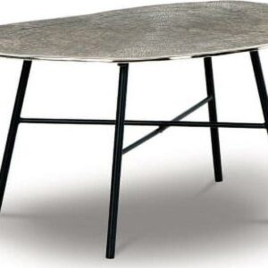 Signature Design by Ashley Contemporary Laverford Coffee Table Chrome/Black