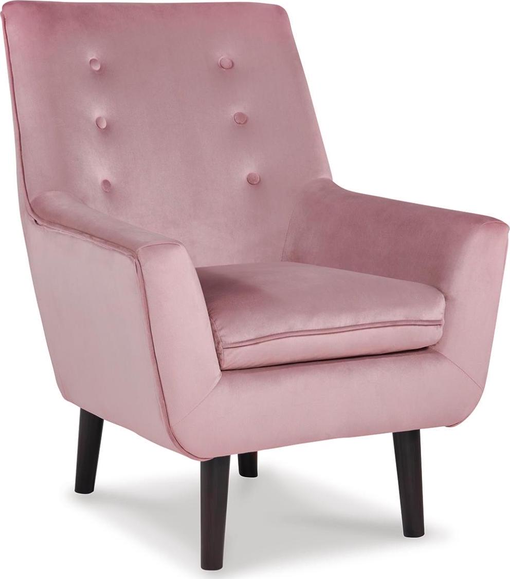Signature Design by Ashley Zossen Chic Velvet Tufted Accent Chair, Pink