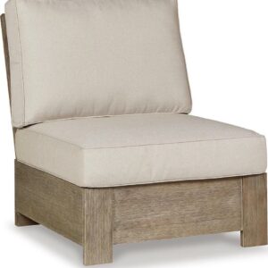 Signature Design by Ashley Contemporary Silo Point Outdoor Armless Chair with Cushion Brown