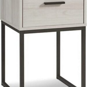 Signature Design by Ashley Contemporary Socalle 1 Drawer Nightstand, Light Natural