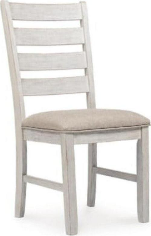 Signature Design by Ashley Skempton Dining Room Chair, Set of 2, White/Light Brown