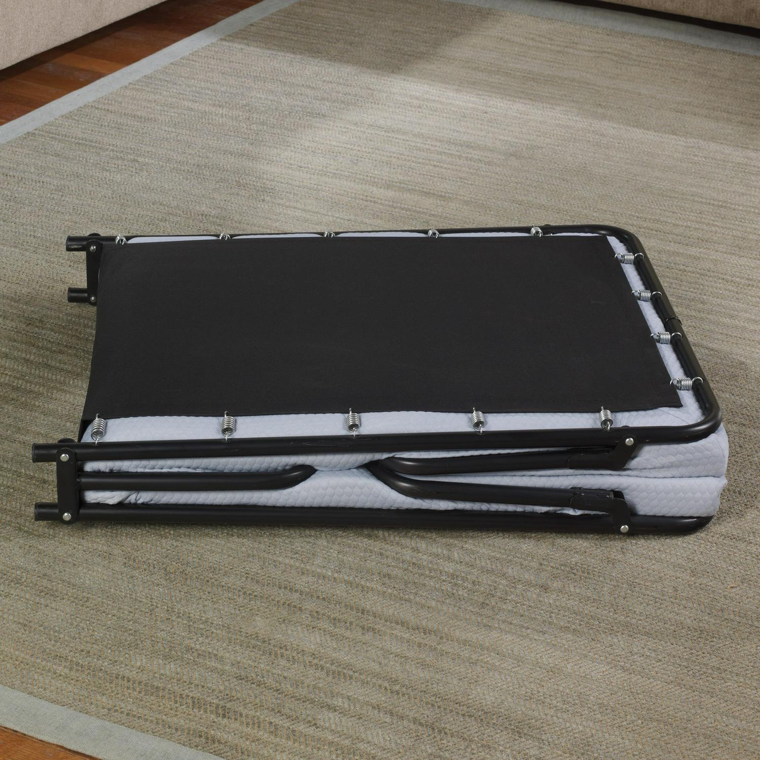 Simmons Beautysleep Twin Size Folding Guest Bed - Easy Storage Memory Foam Mattress with Metal Frame, Washable Cover - Image 2