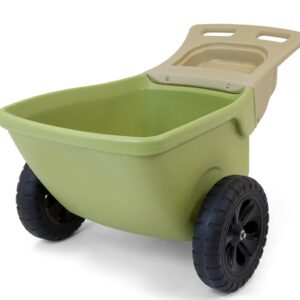 Simplay3 250 lbs Capacity Plastic Foldable Wheelbarrows with Double Wall