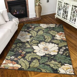 Simply Southern Cottage Jefferson Floral 5' X 7' Grey Area Rug