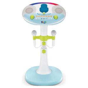 Singing Machine Kids Pedestal With Lights, Detachable Unit, And 6 Fun Voice Changing Effects