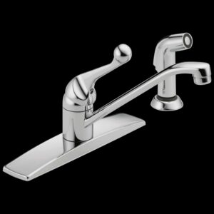 Single Handle Kitchen Faucet with Spray in Chrome 400LF-WF