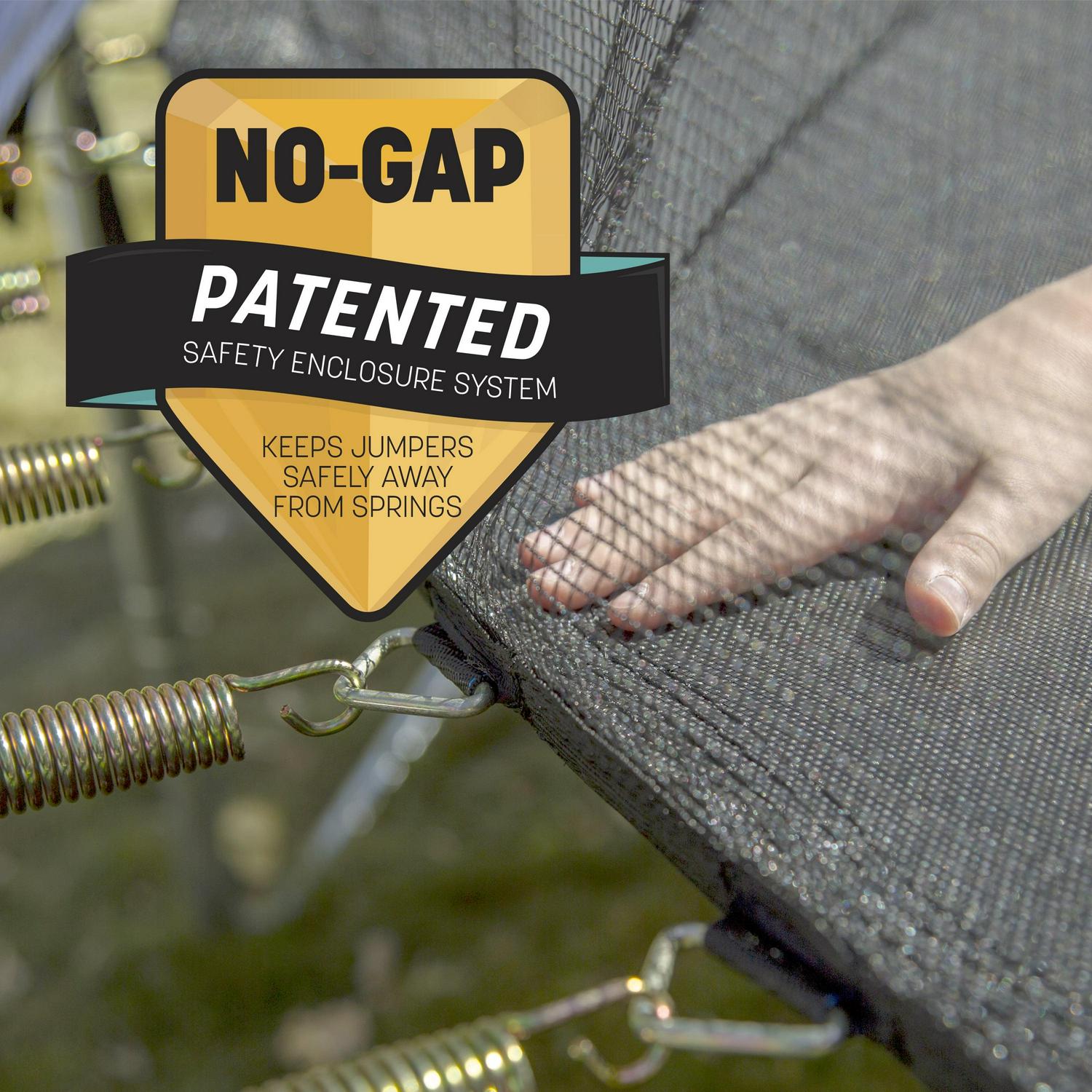 Skywalker Trampolines 8ft Round Trampoline with Safety Enclosure Net, Bule - Outdoor Bounce Mat for Kids & Adults - Image 7