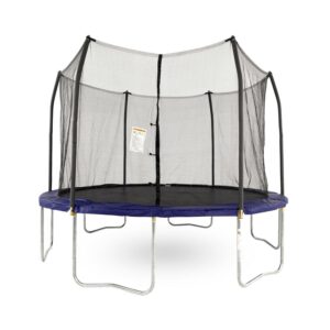 Skywalker Trampolines 12-Foot Round Trampoline with Safety Enclosure Net & Spring Pad - Heavy Duty Outdoor Trampoline for Kids & Adults, Rust-Resistant Steel Frame