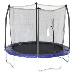 Skywalker Trampolines 8ft Round Trampoline with Safety Enclosure Net, Green - Outdoor Bounce Mat for Kids & Adults