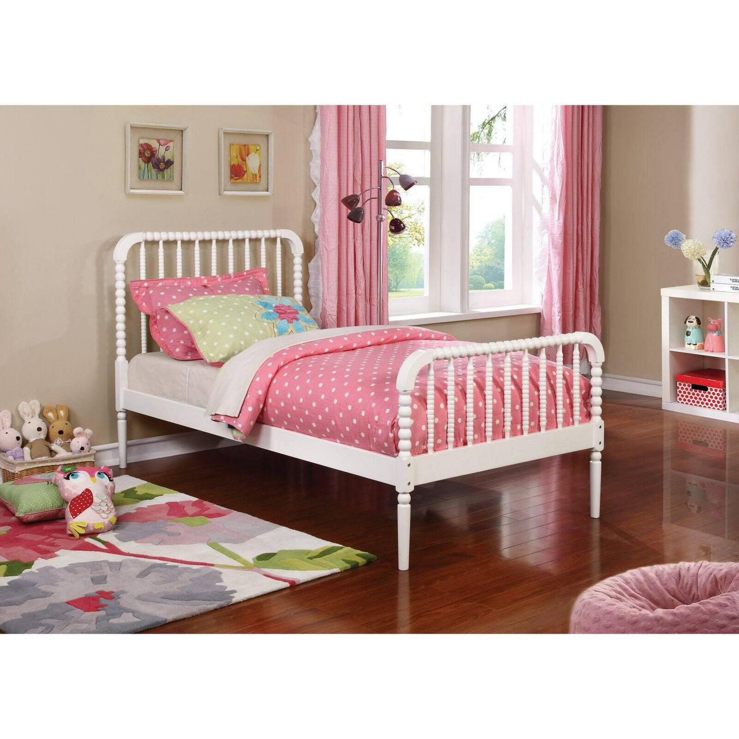 Slatted Panel Bed, White - Image 3