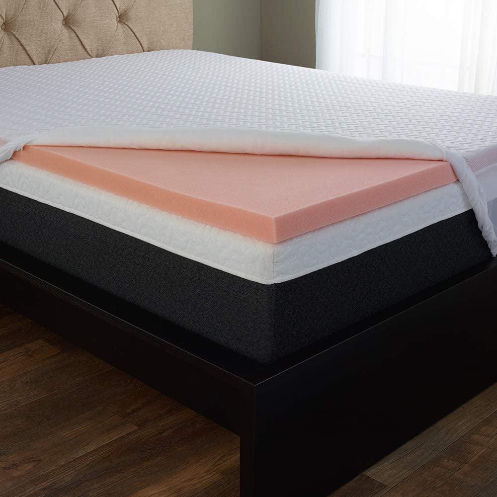 SleepBetter 2" Tranquil Foam Mattress Topper with Cover, Queen - Image 4