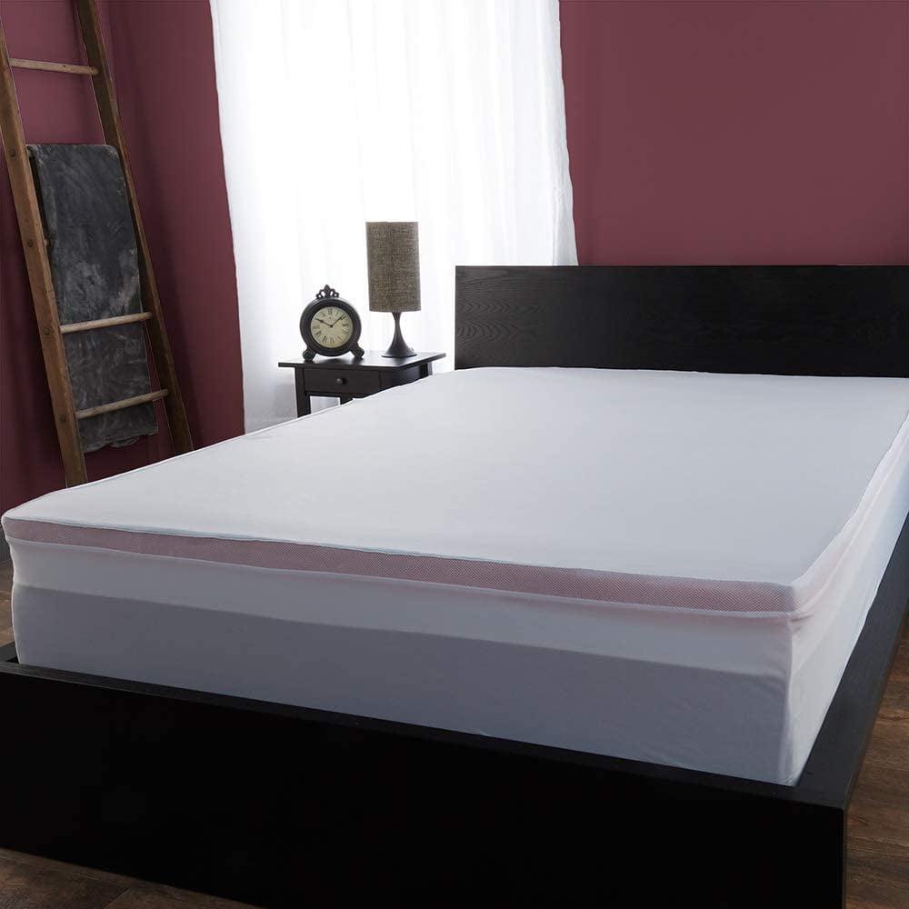 SleepBetter 2" Tranquility Foam Mattress Topper with Cover, Queen