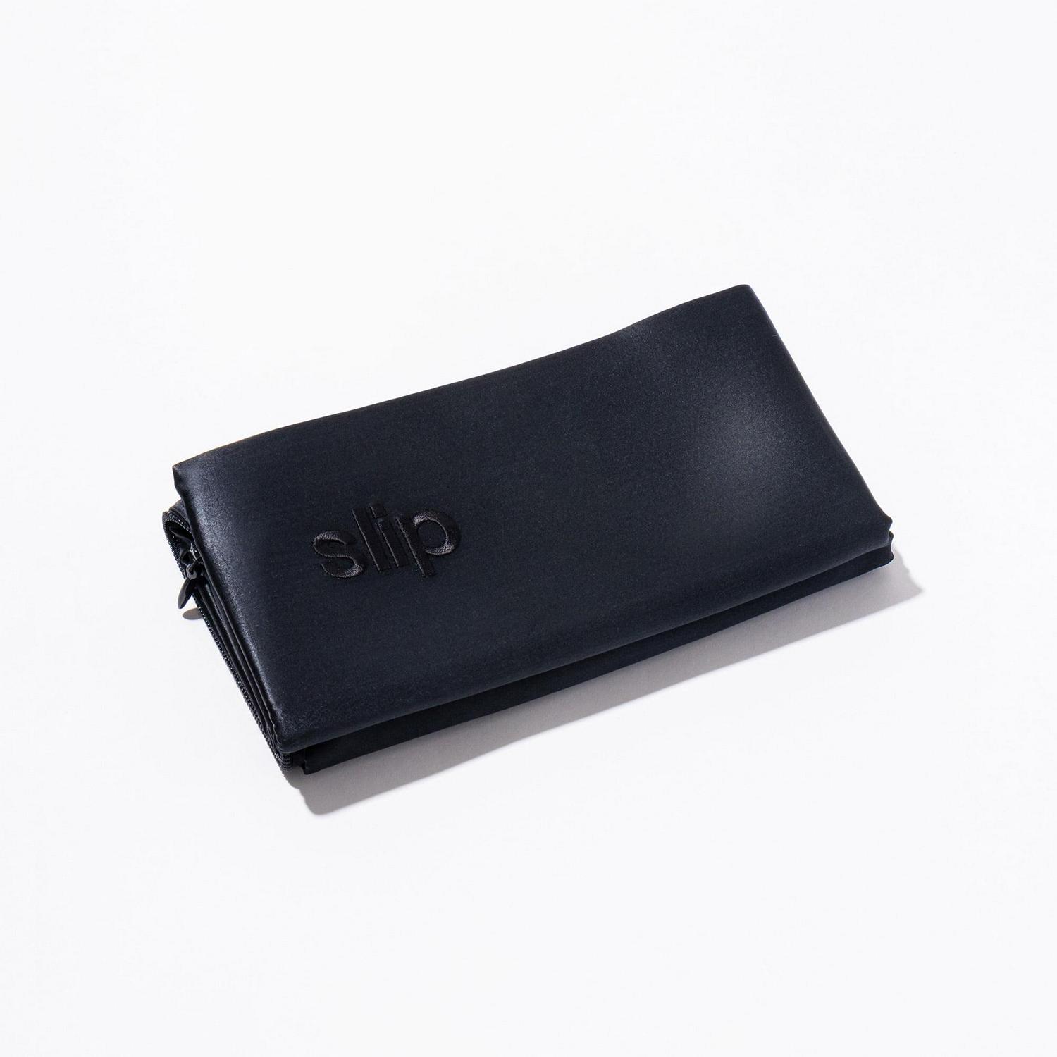 Slip Pure Silk 360 Thread Count Black Silk Pillowcase, King - Image 6