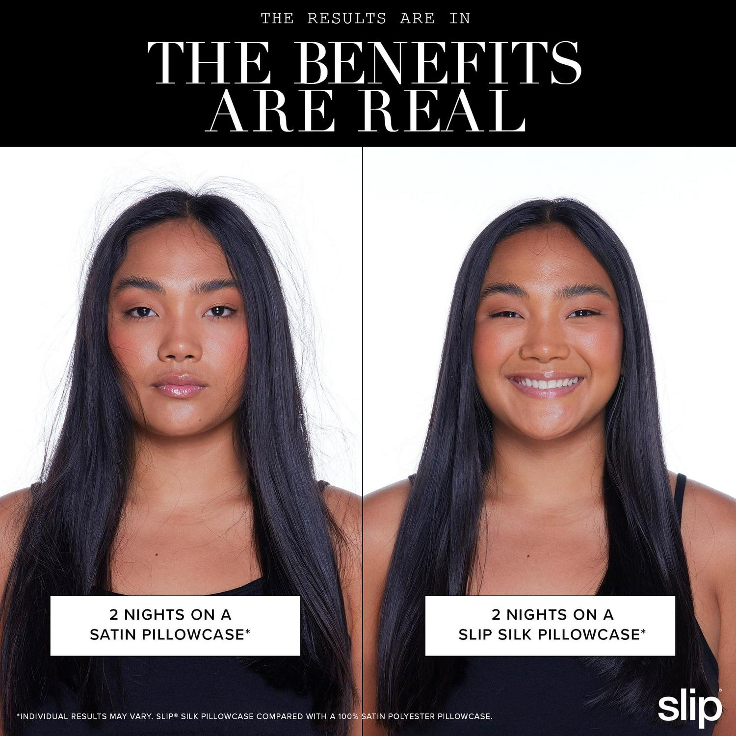 Slip Pure Silk 360 Thread Count Black Silk Pillowcase, King - Image 9