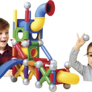 SmartMax Mega Ball Run 71-Piece Magnetic STEM Building Set for Ages 3+