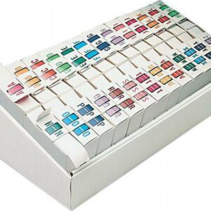 Smead A-Z Color-Coded End Tab Filing Labels A-Z 1 x 1.25 White 13000/Box 67070