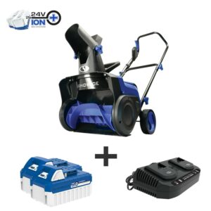Snow Joe 48V 15" Cordless Snow Blower, Brushless 750W Motor, 2 x 4.0-Ah Batteries & Charger