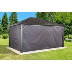 Sojag Genova 10’ x 10’ Brown Outdoor Canopy Sidewalls (1 Pack)