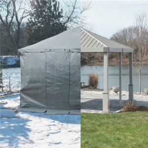 Sojag Winter Cover 12 x 16 x 10 ft Grey Cover, Outdoor Shades