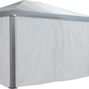 Sojag White Curtain for Monteserra Gazebo, 10 ft. x 12 ft., Poly
