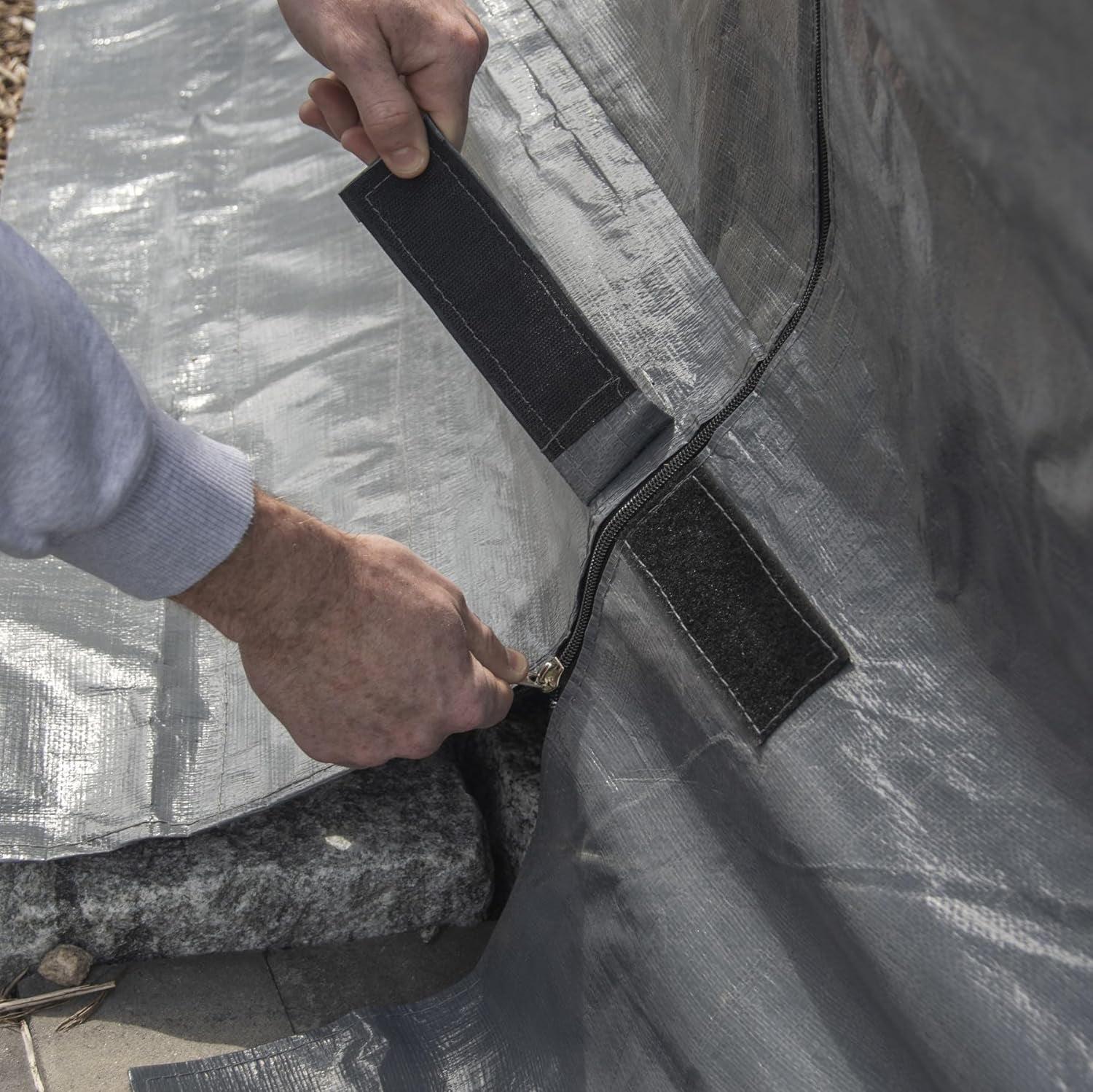 Sojag Winter Cover 8 x 8 x 9 ft Grey Winter Cover For Gazebos - Image 10