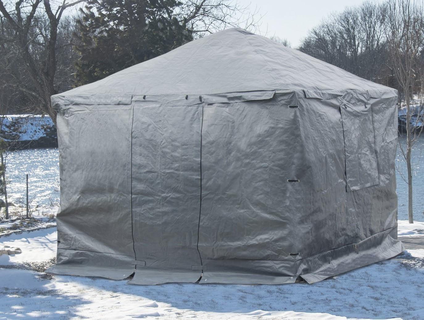 Sojag Winter Cover 8 x 8 x 9 ft Grey Winter Cover For Gazebos - Image 19