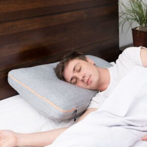 Solid 8 Air Cell Medium Firm Foam Down Alternative Pillow with Instacool, Jumbo