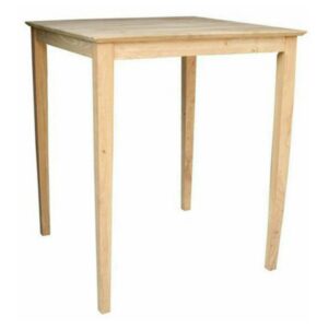 Solid Wood Top Table, Shaker Legs
