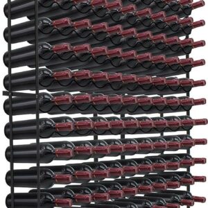 Sorbus Freestanding Metal Wine Rack - 150 Bottles Capacity, Black