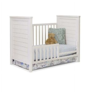Sorelle Furniture Farmhouse Classic Crib, Weathered White