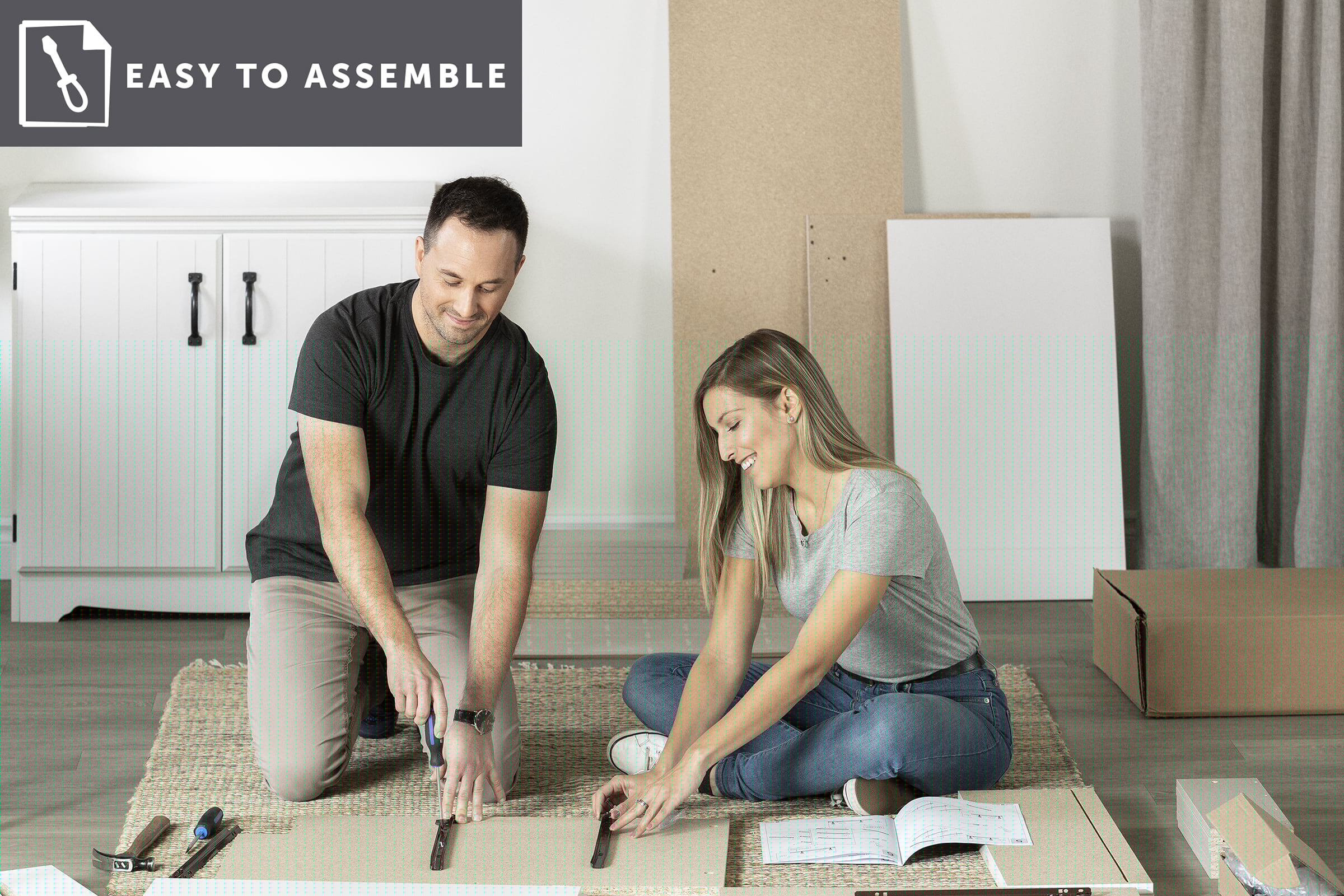 South Shore City Life 48" Wall Mounted TV Stand, Multiple Colors - Image 4