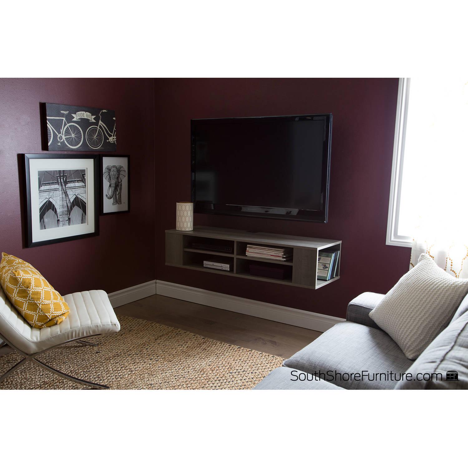 South Shore City Life 48" Wall Mounted TV Stand, Multiple Colors - Image 6