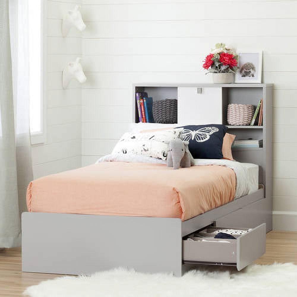South Shore Cookie Twin Mates Bed with 3 Drawers, Soft Gray - Image 9