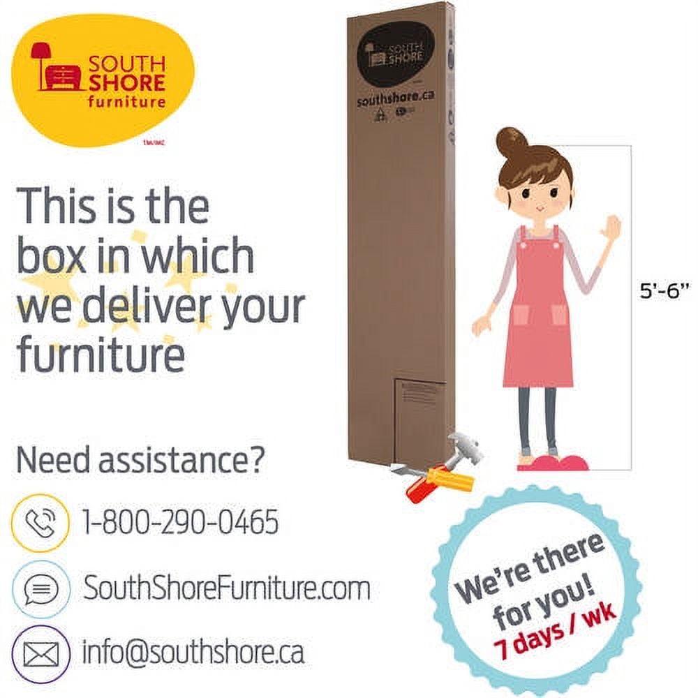 South Shore Cookie Twin Mates Bed with 3 Drawers, Soft Gray - Image 4