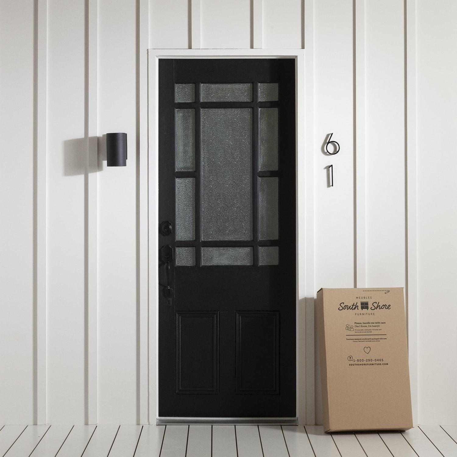 South Shore Crea, Contemporary Metal 2-Door Accent Cabinet, Pure White - Image 4