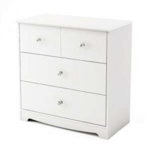 South Shore Little Teddy Traditional 3 Drawers Chest, White