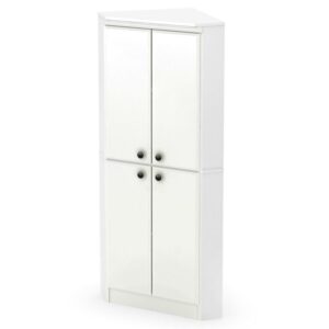 South Shore Morgan 4-Door Corner Pantry, Multiple Finishes