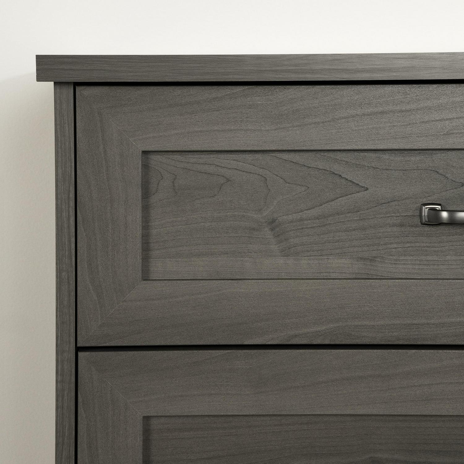 South Shore Prairie, Farmhouse 5-Drawer Chest, Gray Maple - Image 9