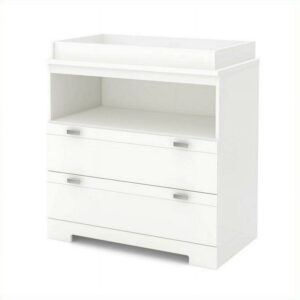 South Shore Reevo Changing Table with Storage, White