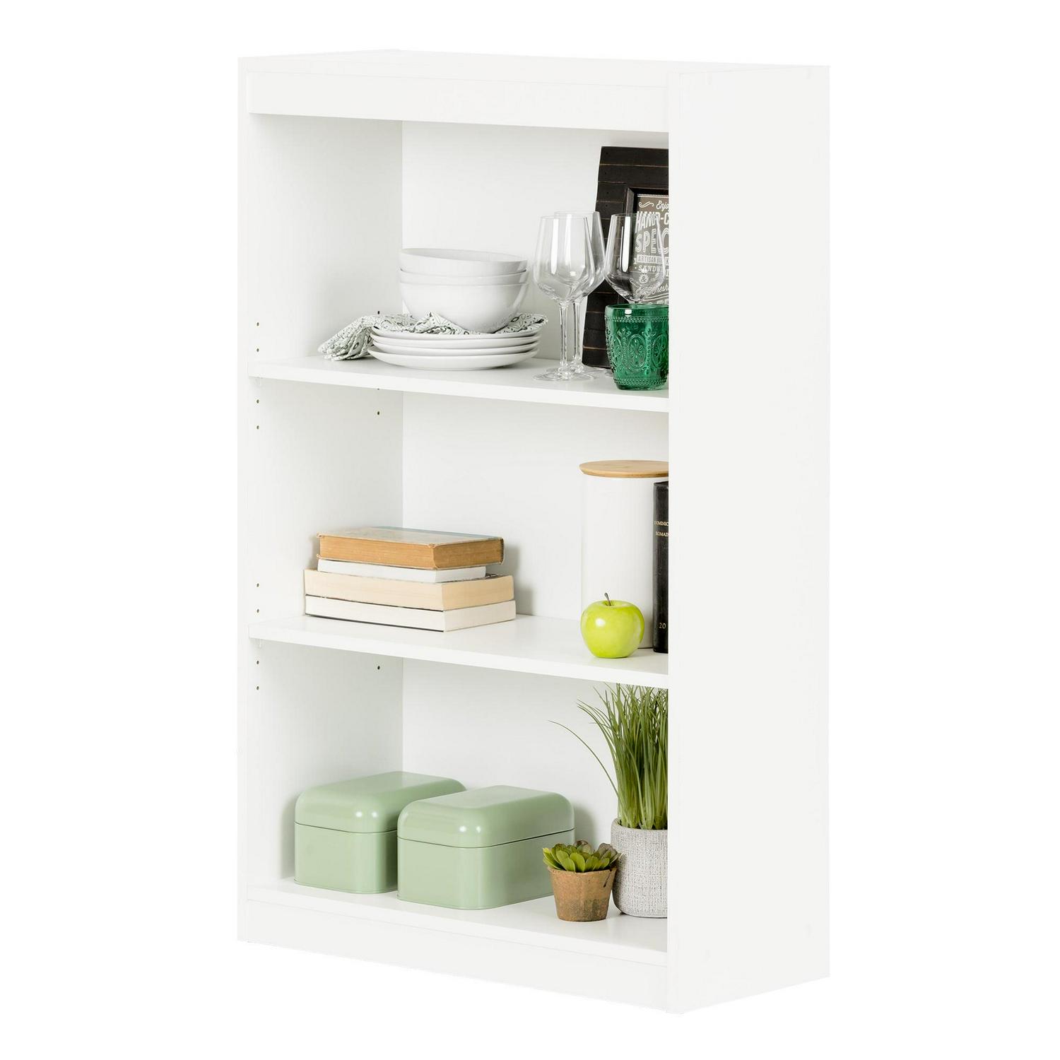 South Shore Axess, Contemporary Bookcase, Standard White - Image 3