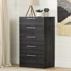 South Shore Step One Essential Contemporary 5-Drawers Dresser Gray Oak