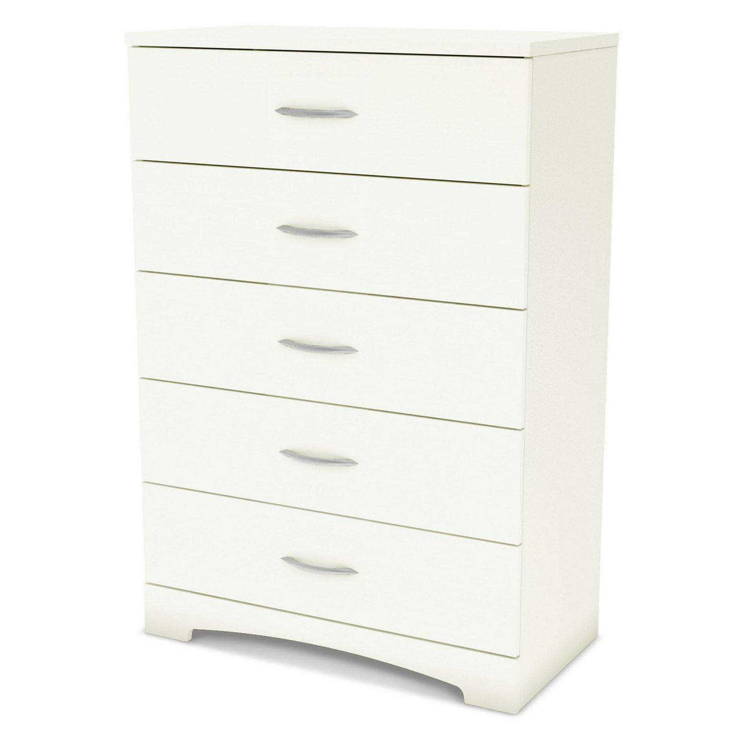 South Shore Maddox 5 Drawer Chest in Pure White Finish - Image 5