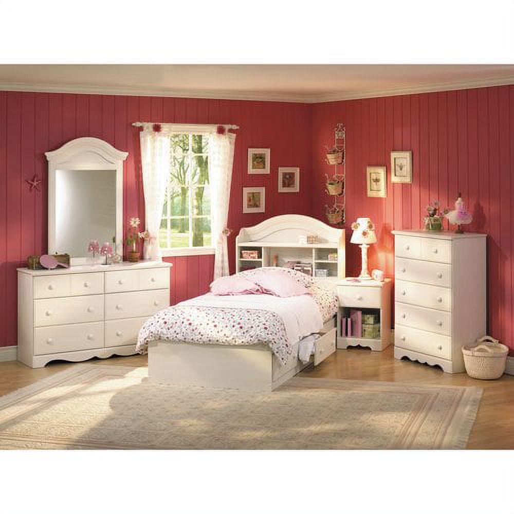 South Shore Summer Breeze Mate's Twin Bed with Storage, White - Image 8