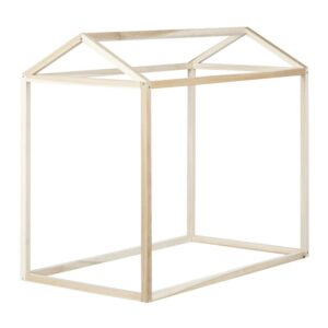 South Shore Sweedi, Scandinavian Toddler House Bed, Natural Wood