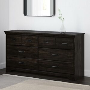 South Shore Versa, Traditional Dresser, Black