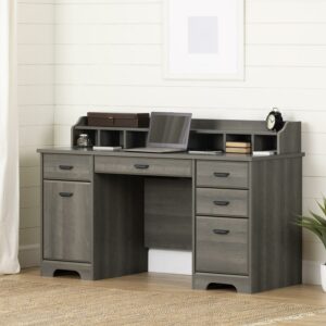 South Shore Versa, Traditional Desk, Small Desk Gray