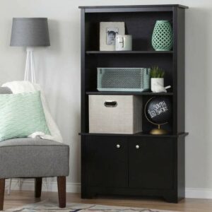 South Shore Vito 3-Shelf 59 1/2" Bookcase with Doors, Multiple Finishes
