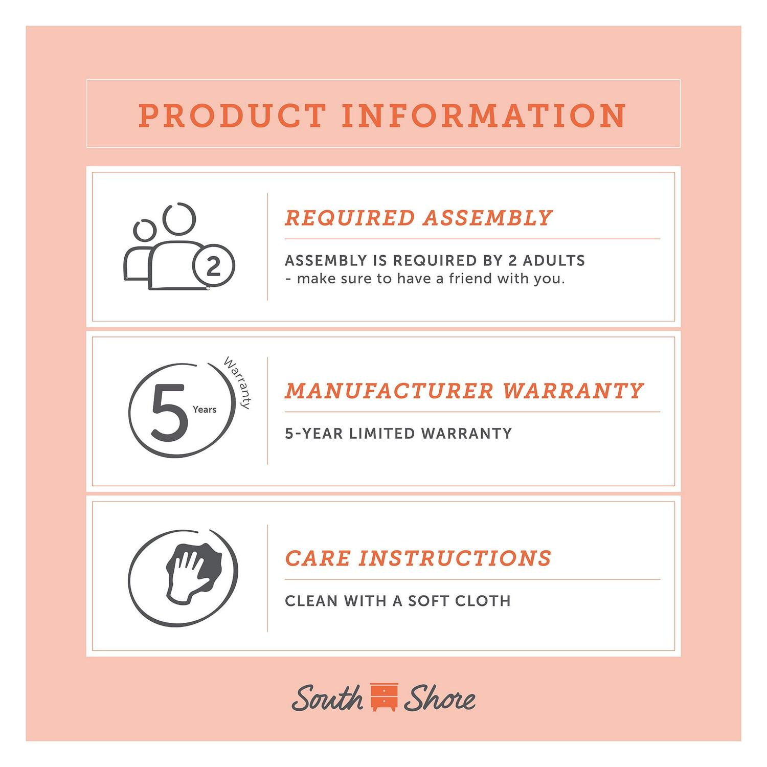 South Shore Vito Contemporary 2-Door Makeup Desk with Baskets, White - Image 14