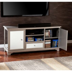 Southern Enterprises Mirage TV Stand with Storage for TVs up to 50", Multicolor